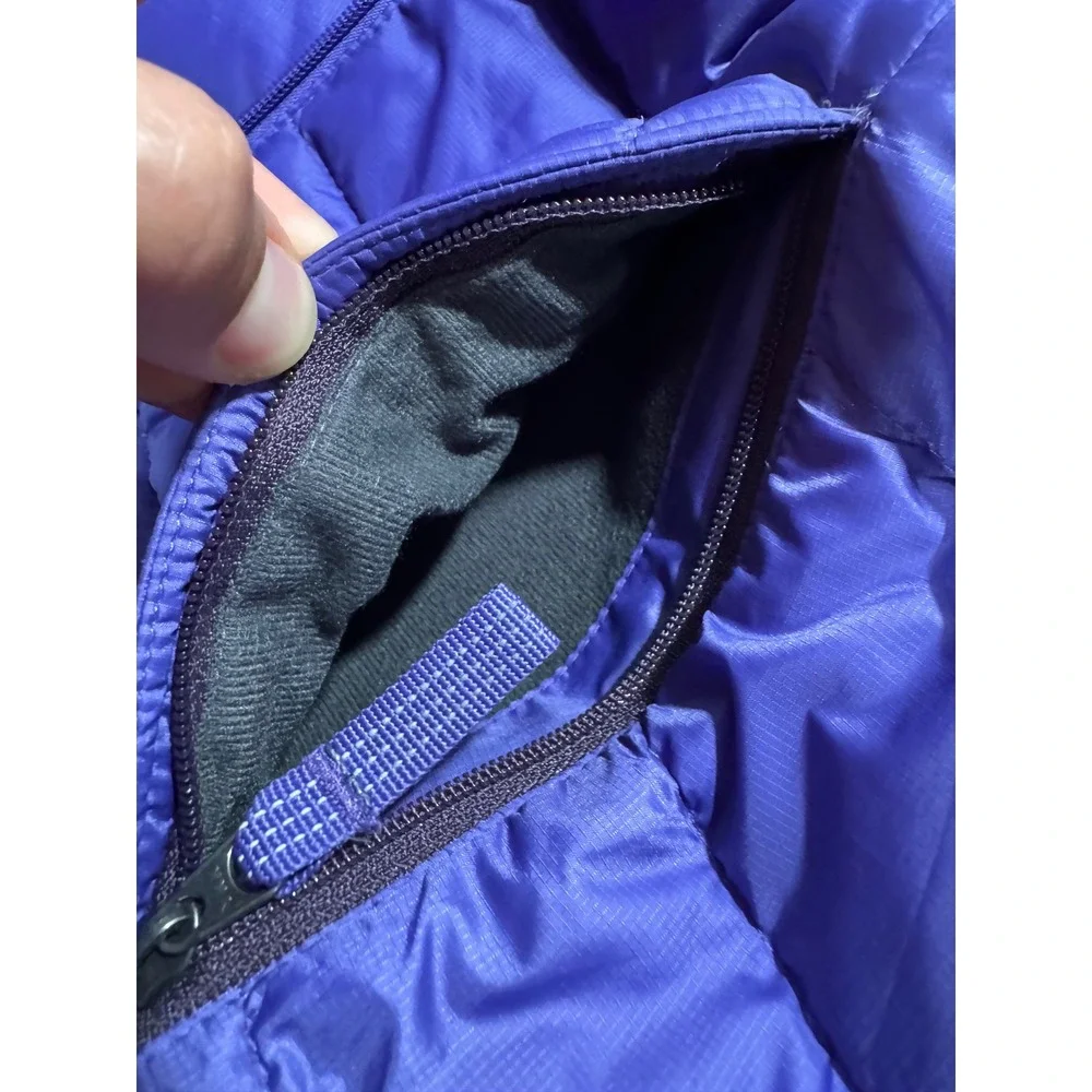 Patagonia Down Sweater Vest Girls Large Purple Quilted Puffer Full Zip 68226FA14